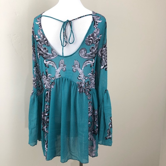 Free People Symphony Bell Sleeve Tunic Dress - Picture 6 of 8